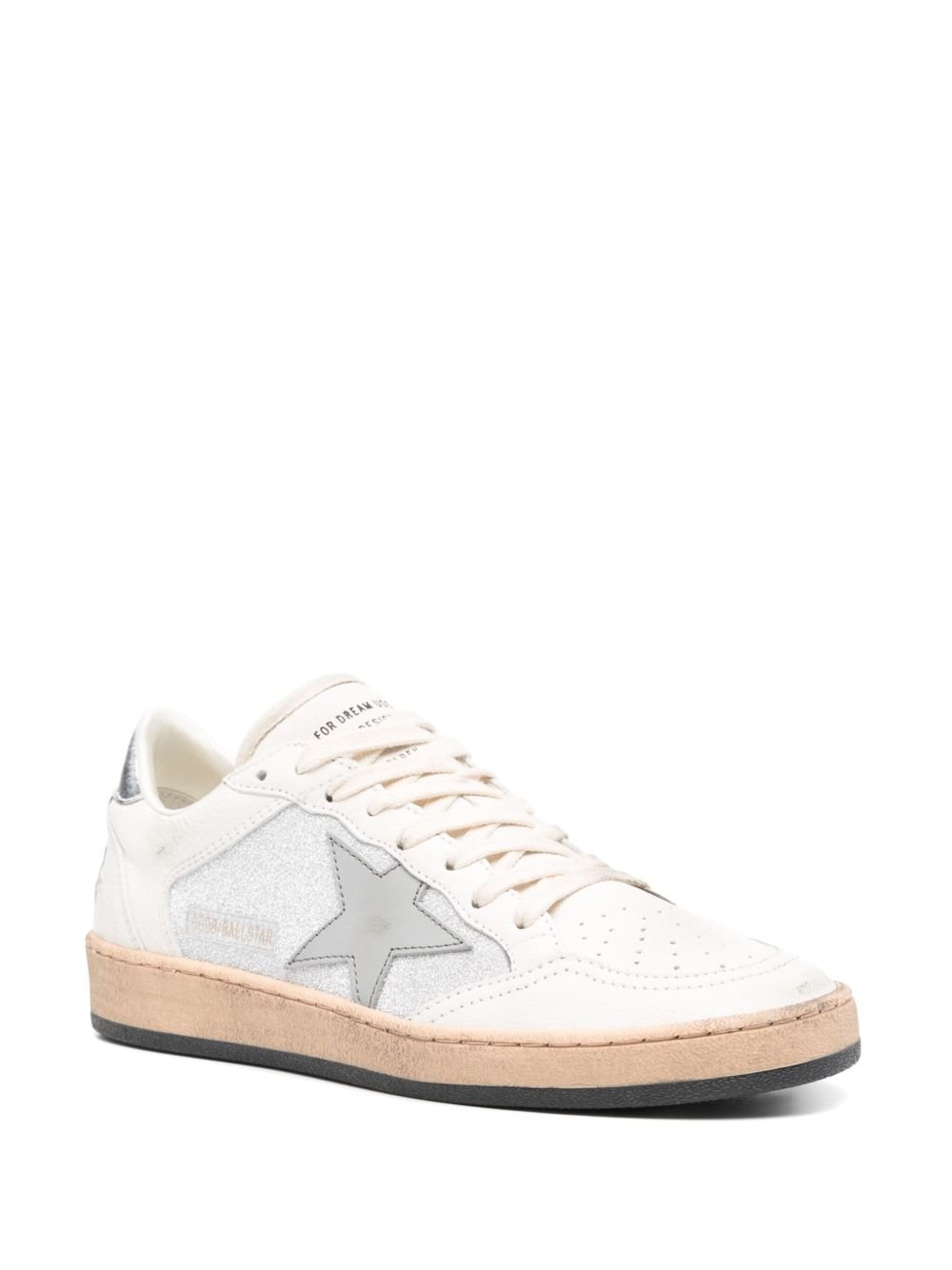 GOLDEN GOOSE - Baskets Ball Star Blanche et Grise - Lothaire