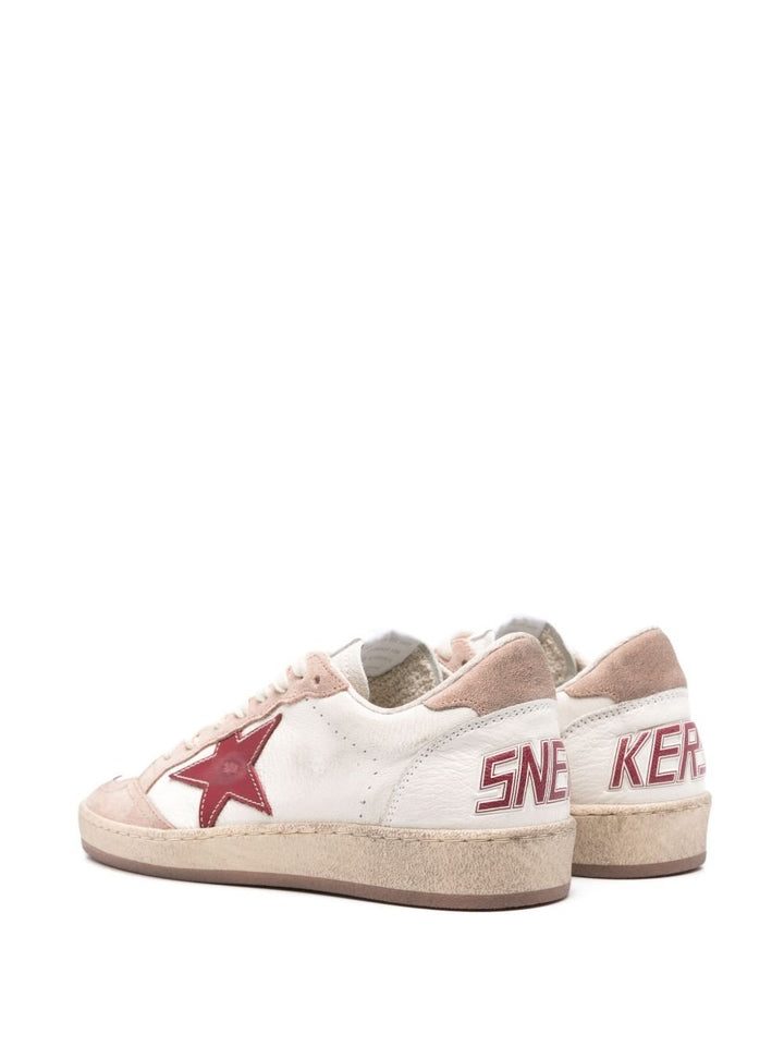 GOLDEN GOOSE - Baskets Ball Star Blanche et Rouge - Lothaire