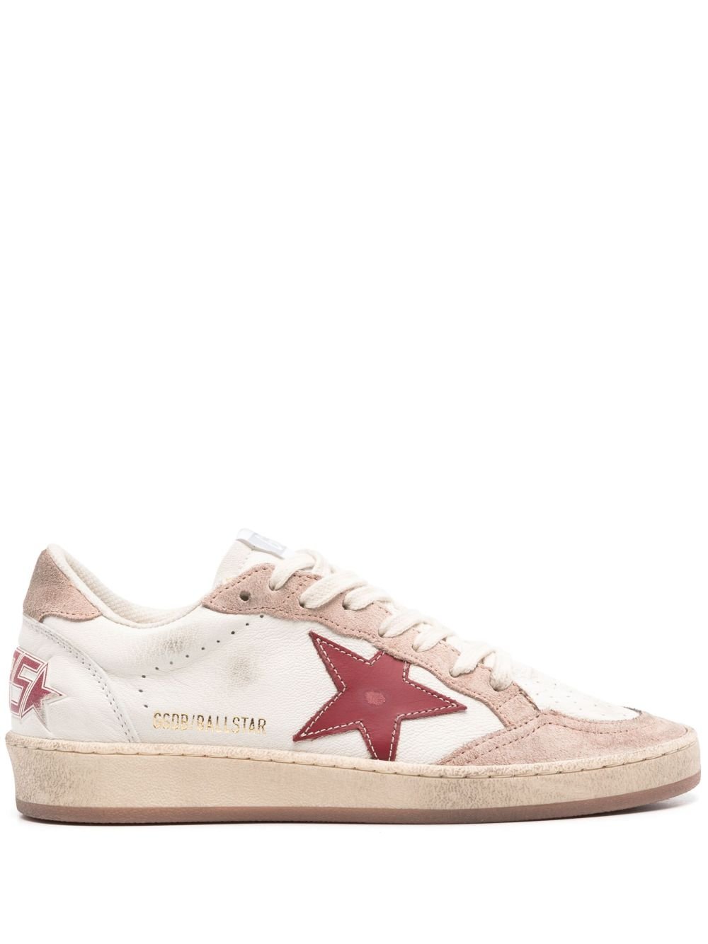 GOLDEN GOOSE - Baskets Ball Star Blanche et Rouge - Lothaire