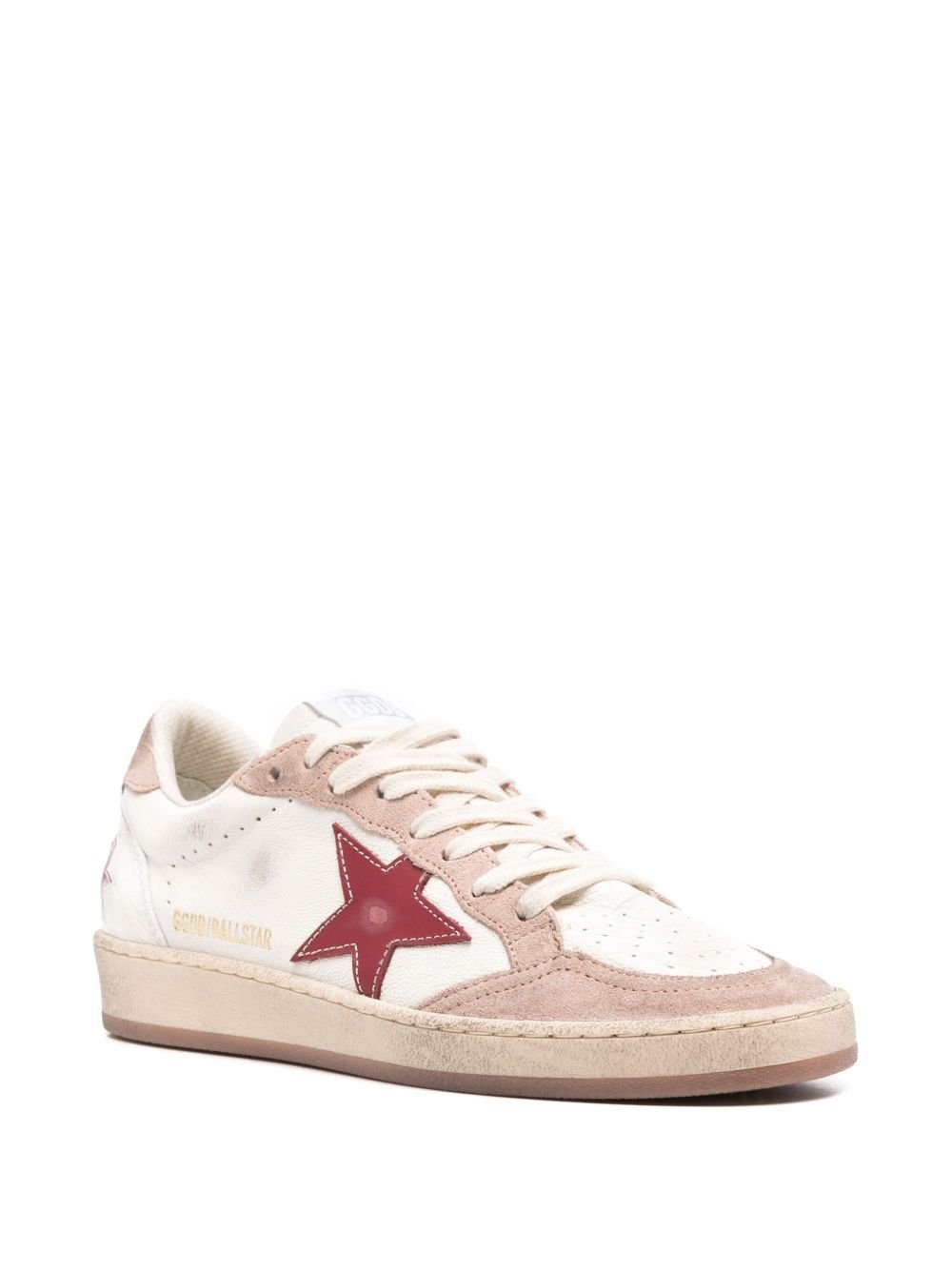 GOLDEN GOOSE - Baskets Ball Star Blanche et Rouge - Lothaire