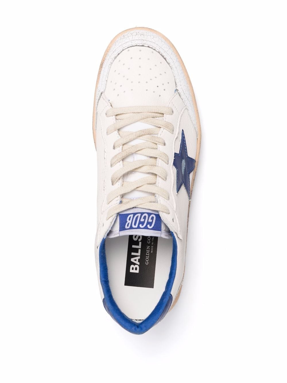 Golden Goose Deluxe Brand Ball Star homme en nappa blanc avec étoile - Lothaire