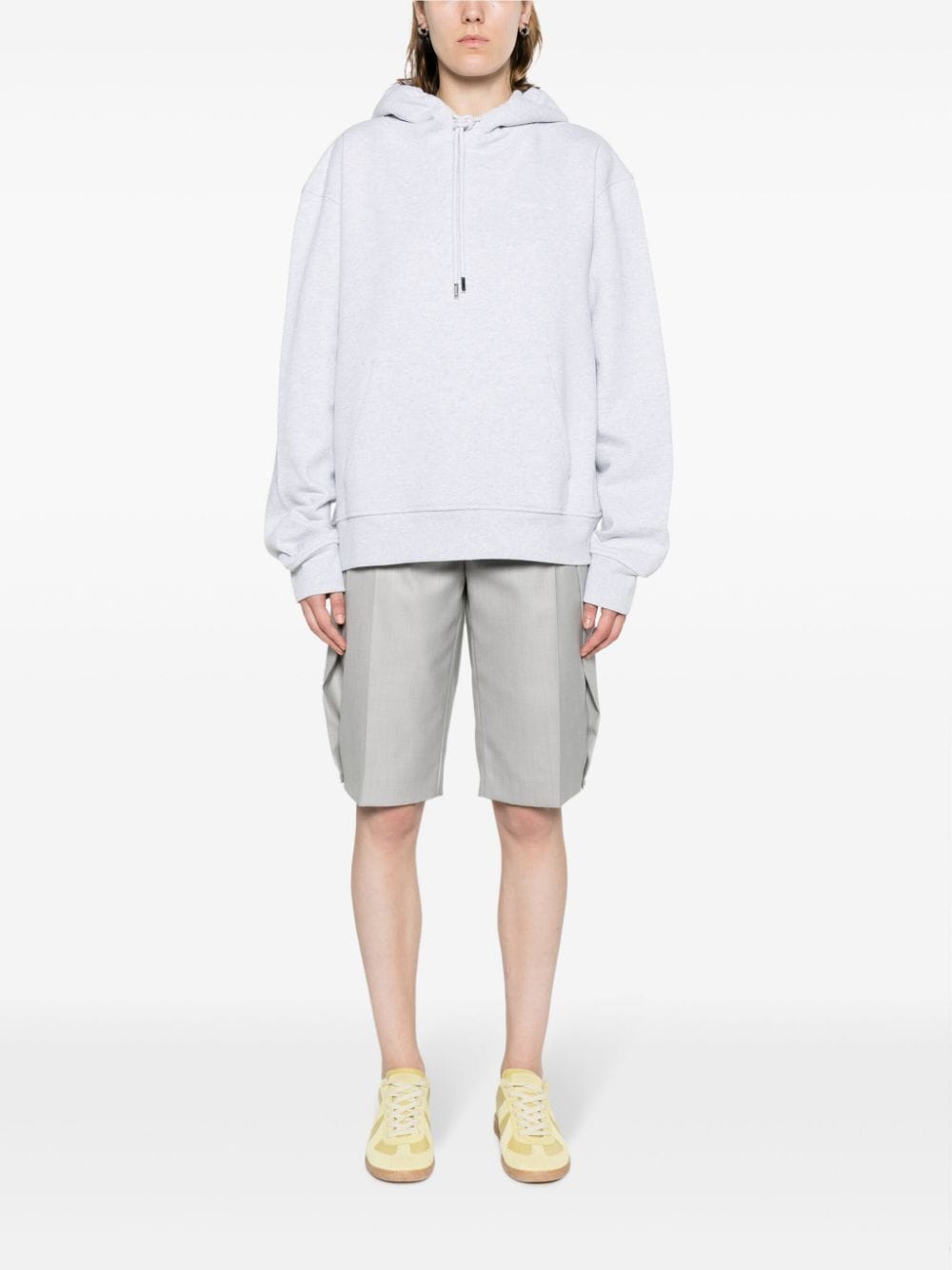 Jacquemus Hoodie gris à logo brodé - Lothaire