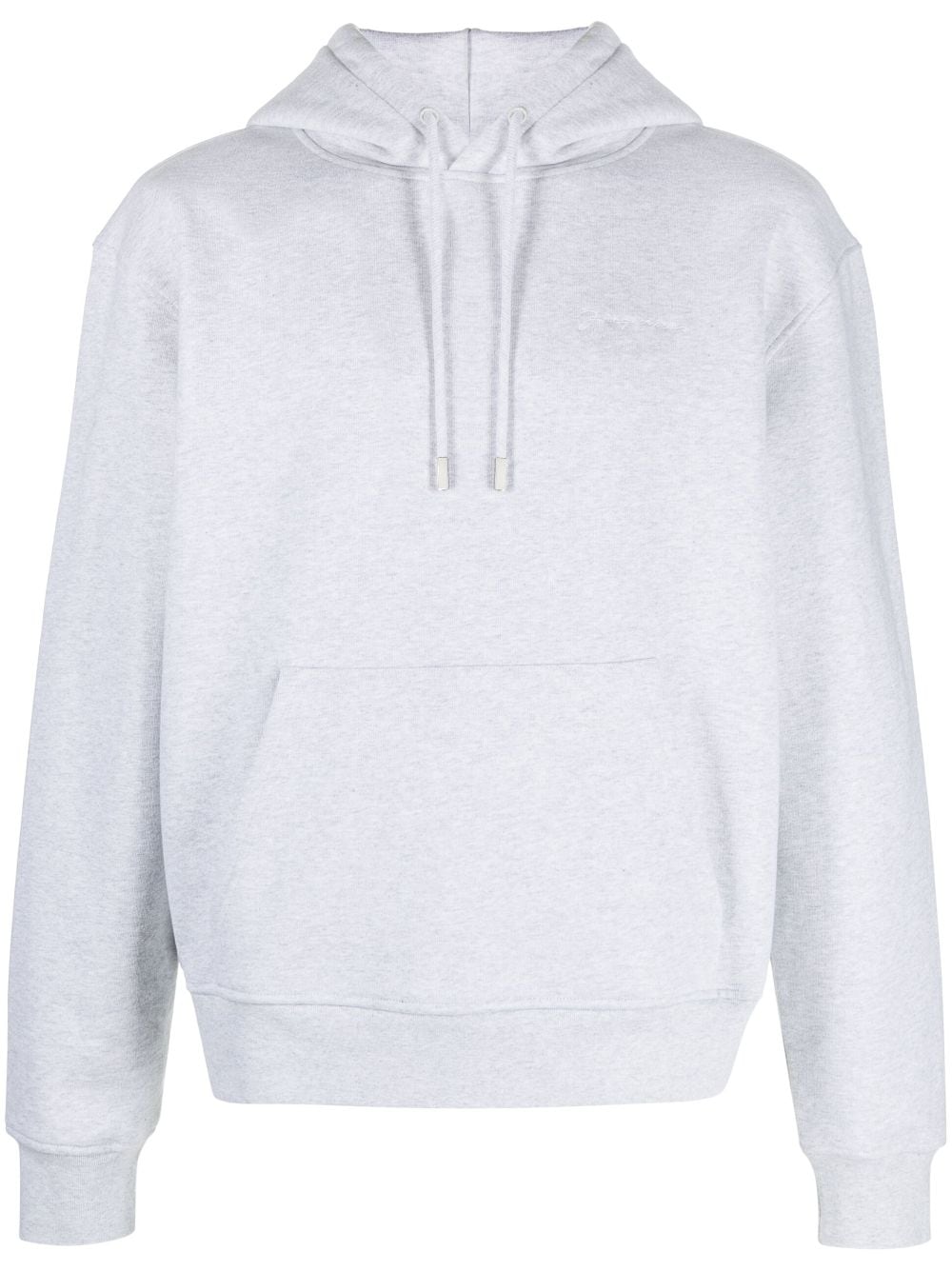 Jacquemus Hoodie gris à logo brodé - Lothaire