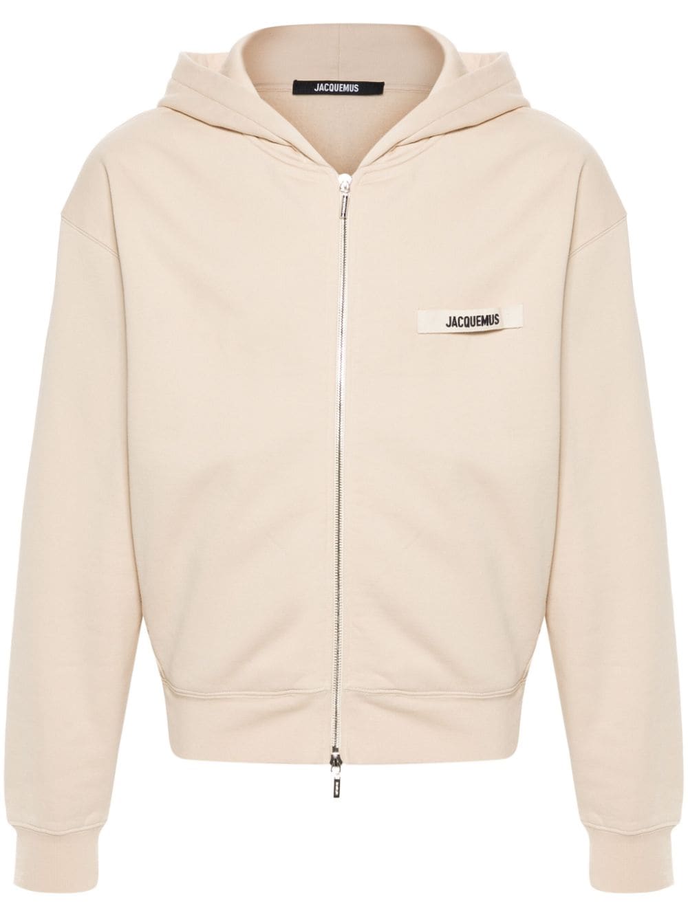 Jacquemus Le Hoodie beige avec logo sur Gros Grain - Lothaire