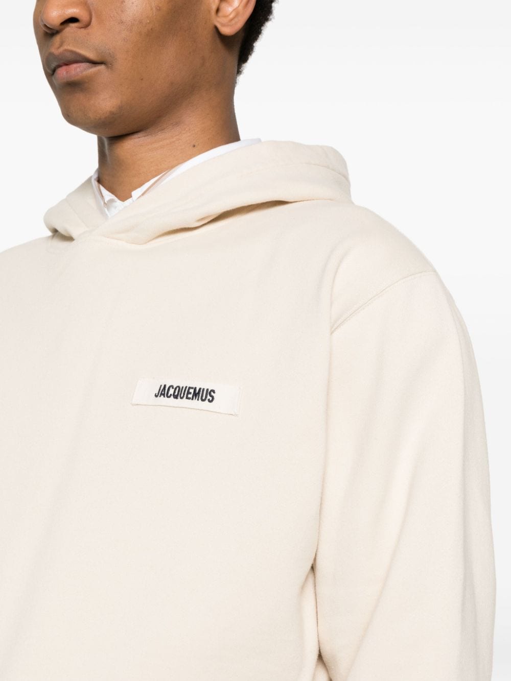 Jacquemus Le Hoodie beige patch logo - Lothaire