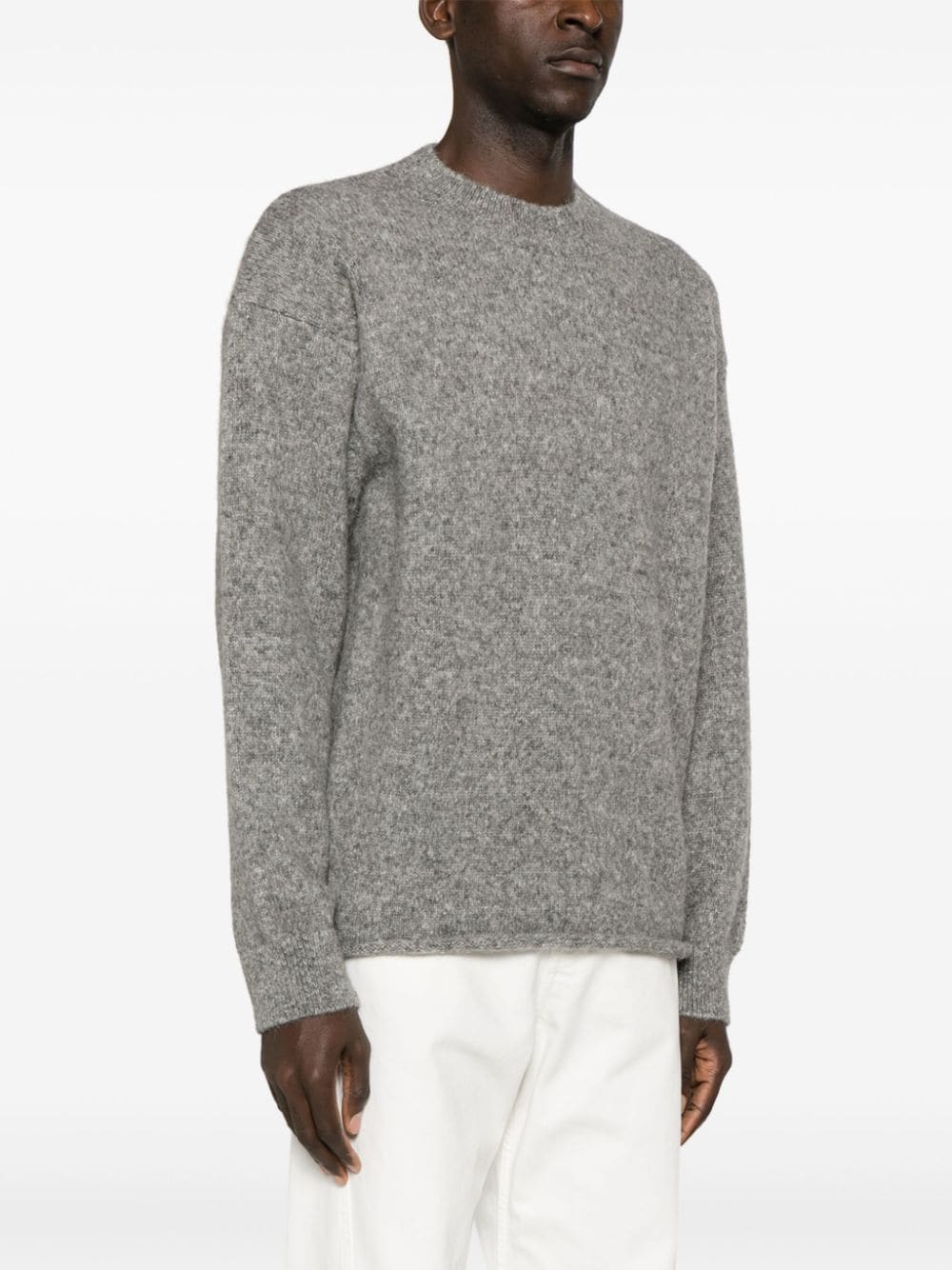 Jacquemus le pull en maille gris - Lothaire