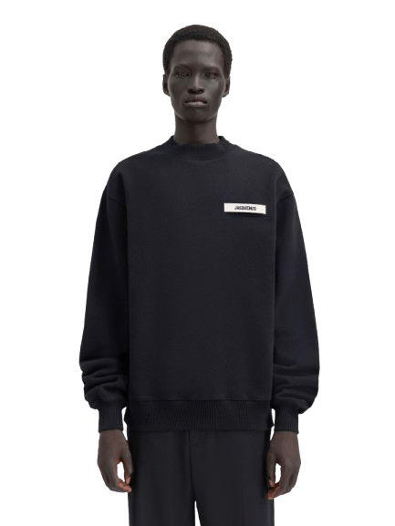 JACQUEMUS - Le sweatshirt Gros Grain Noir - Lothaire