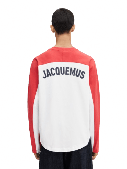 JACQUEMUS - Le t-shirt Baseball manches longues Rouge et blanc - Lothaire