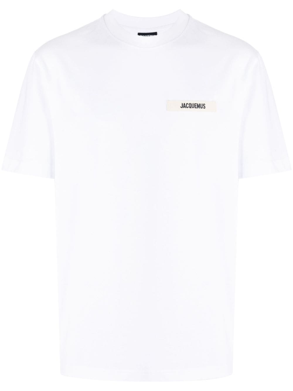 Jacquemus T - shirt blanc logo patch Gros Grain - Lothaire