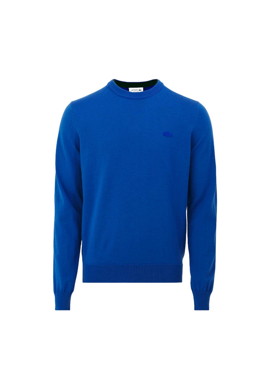 Lacoste - Pull mérinos col rond lazuli - Lothaire