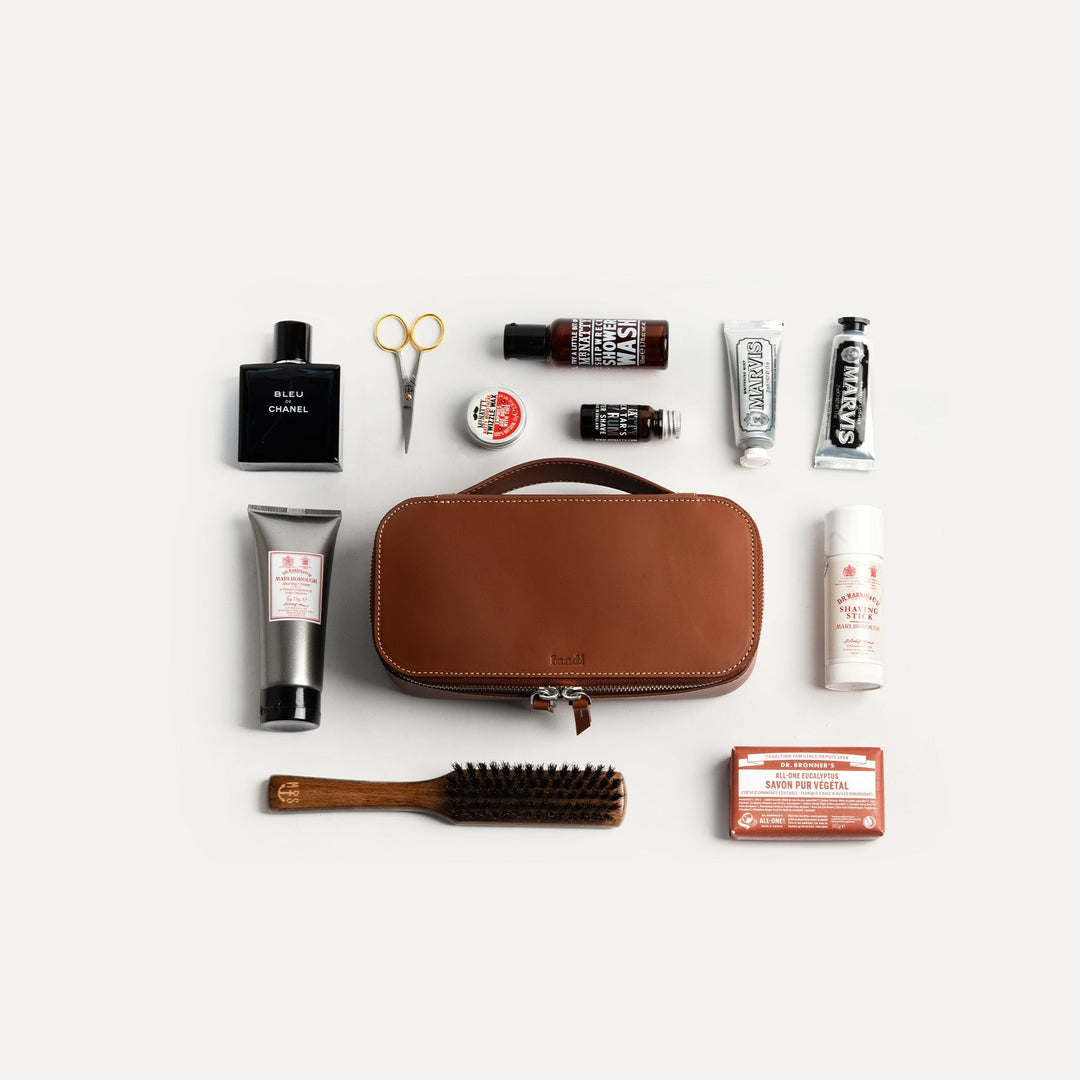 Lundi Paris - Trousse de toilette GINA Cognac - Lothaire