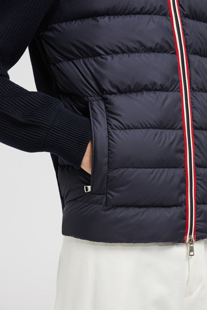 MONCLER - Cardigan zippé matelassé en coton - Lothaire