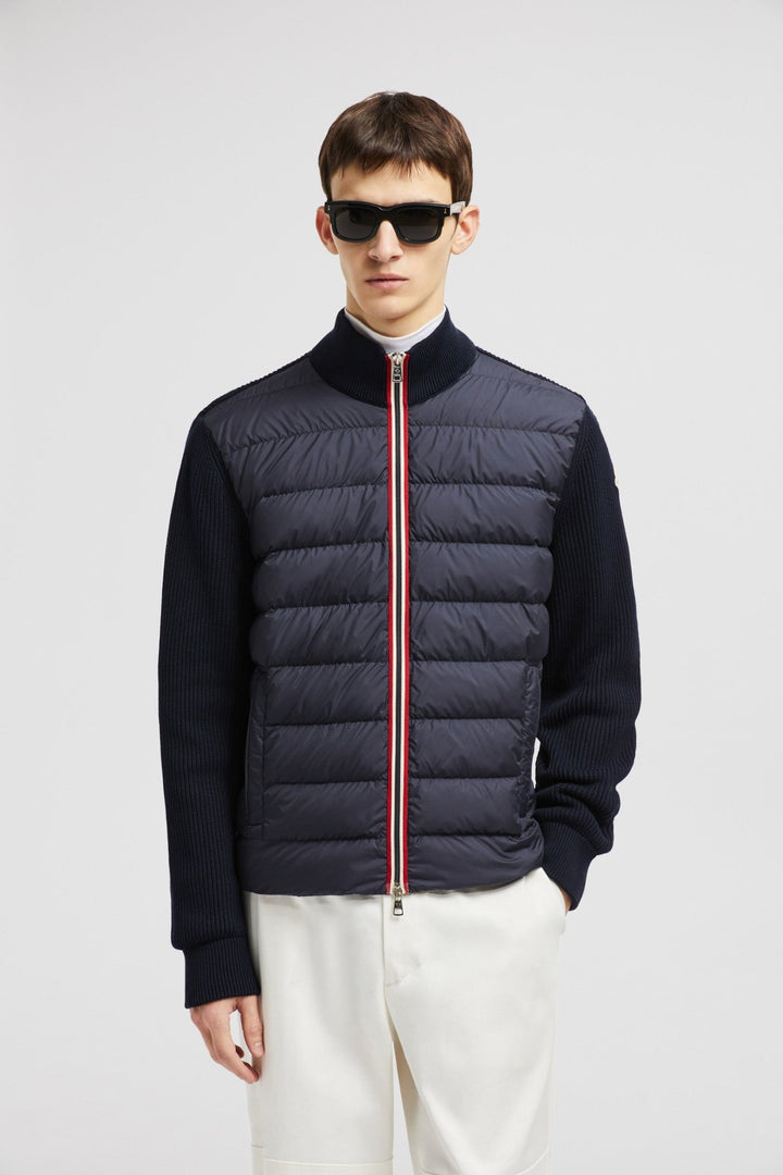 MONCLER - Cardigan zippé matelassé en coton - Lothaire