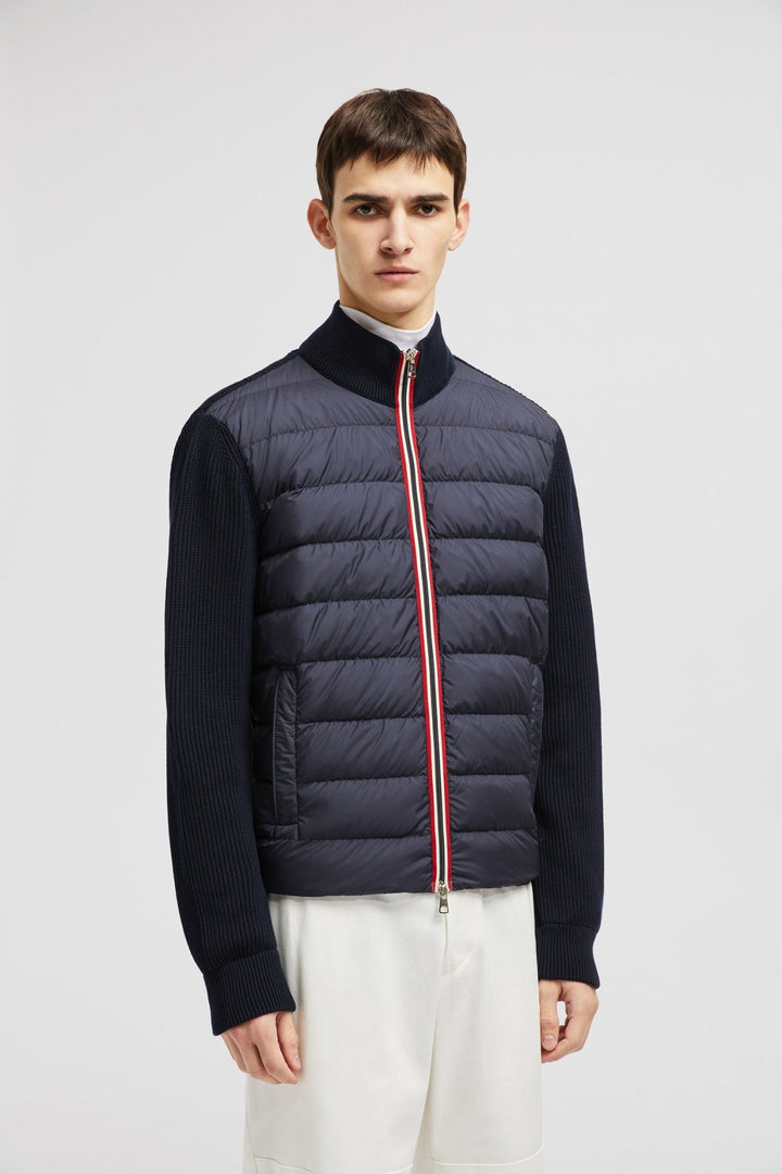 MONCLER - Cardigan zippé matelassé en coton - Lothaire