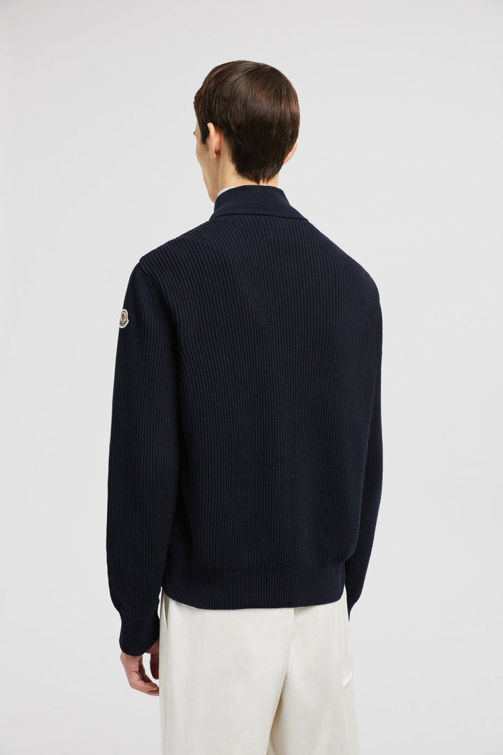 MONCLER - Cardigan zippé matelassé en coton - Lothaire