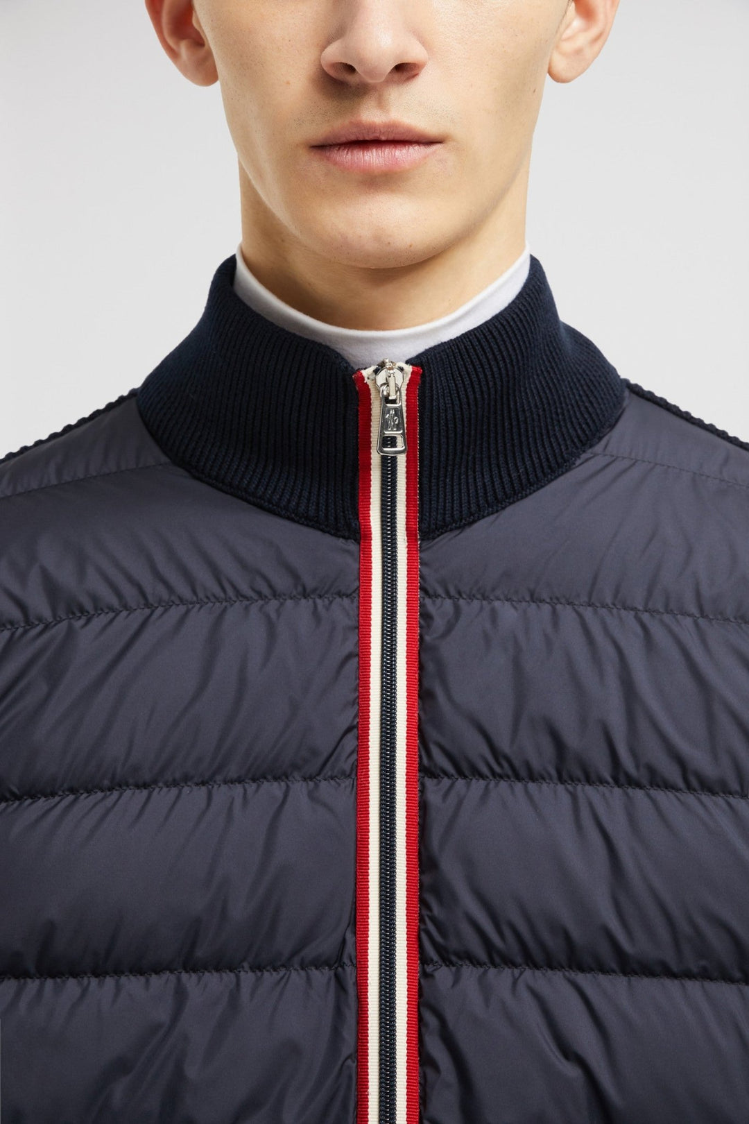 MONCLER - Cardigan zippé matelassé en coton - Lothaire