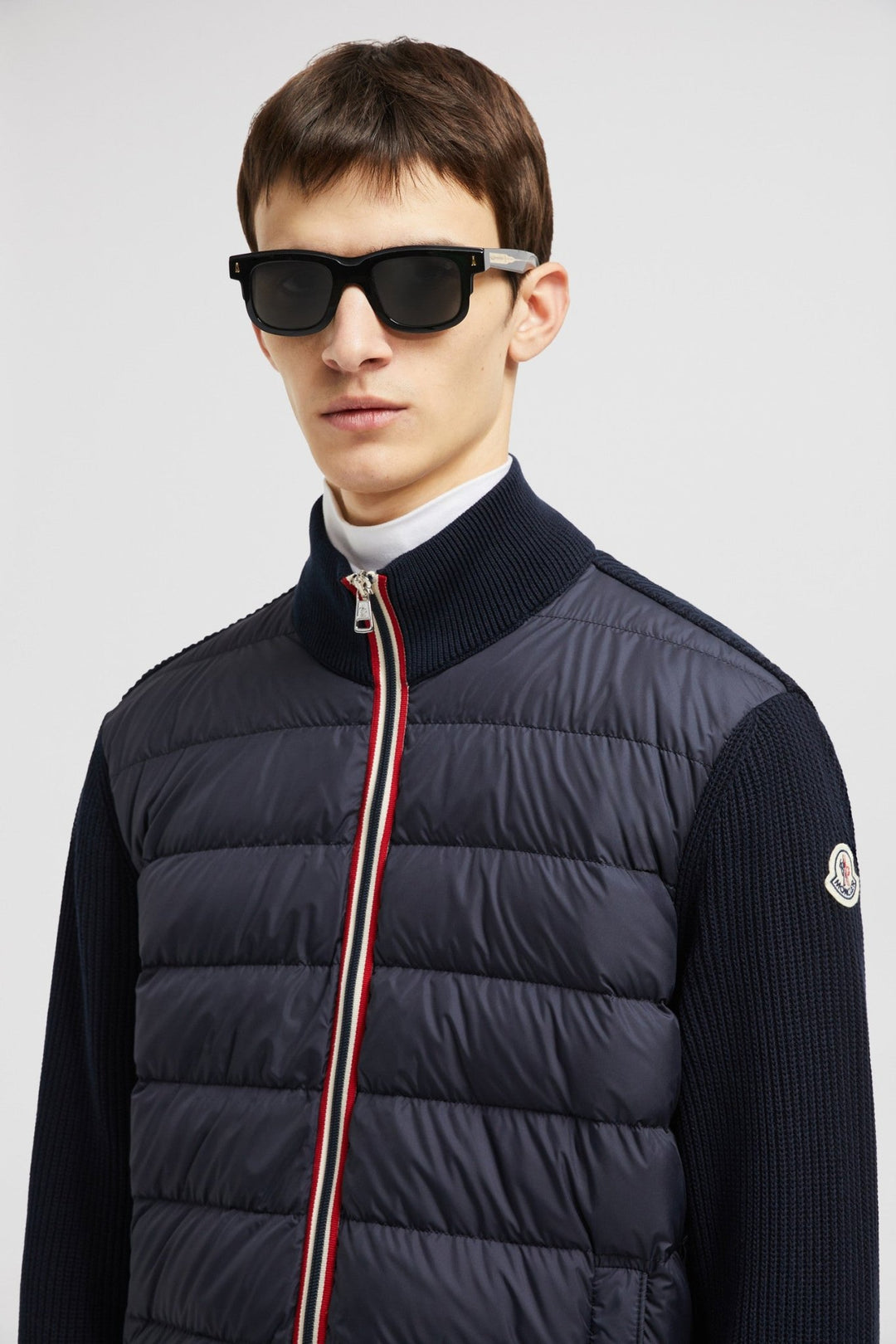 MONCLER - Cardigan zippé matelassé en coton - Lothaire