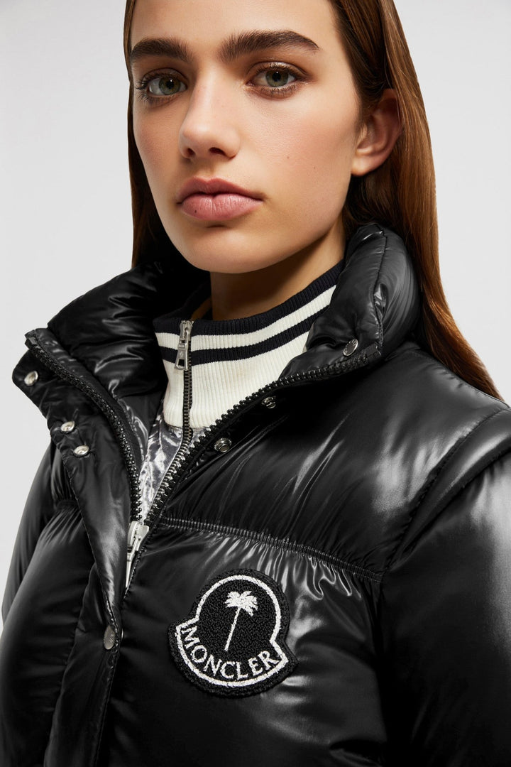 MONCLER - DOUDOUNE COURTE NOELLA MONCLER X PALM ANGELS Noir - Lothaire