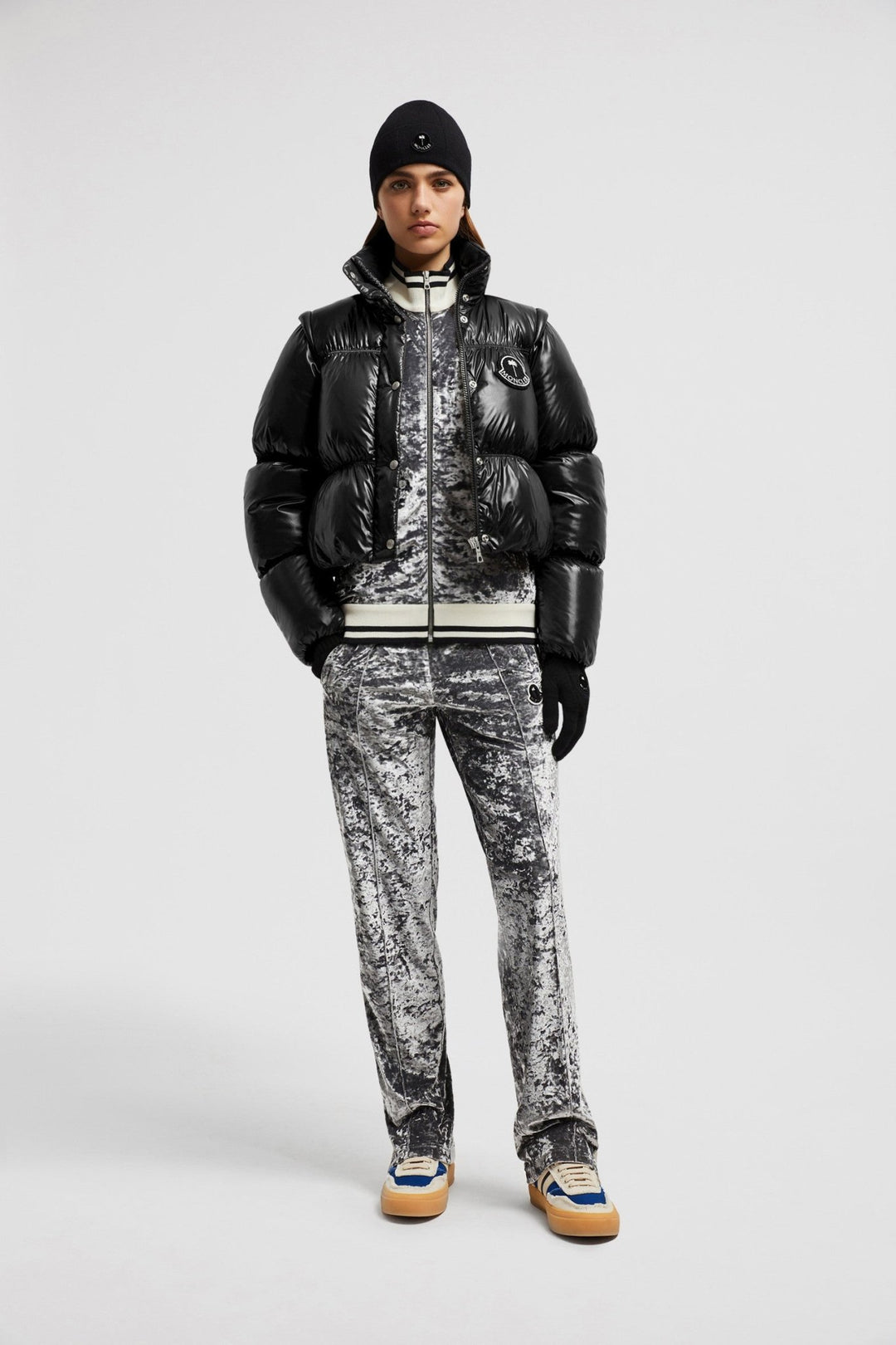 MONCLER - DOUDOUNE COURTE NOELLA MONCLER X PALM ANGELS Noir - Lothaire