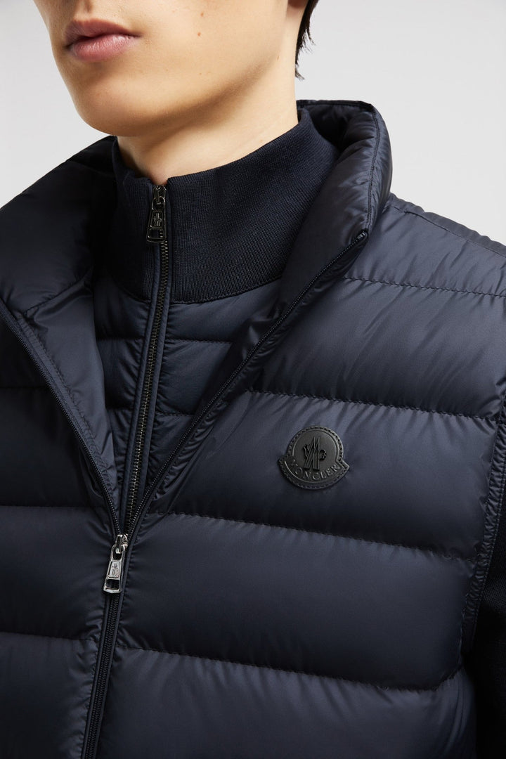 MONCLER - Doudoune sans manches Lechtal bleu marine - Lothaire