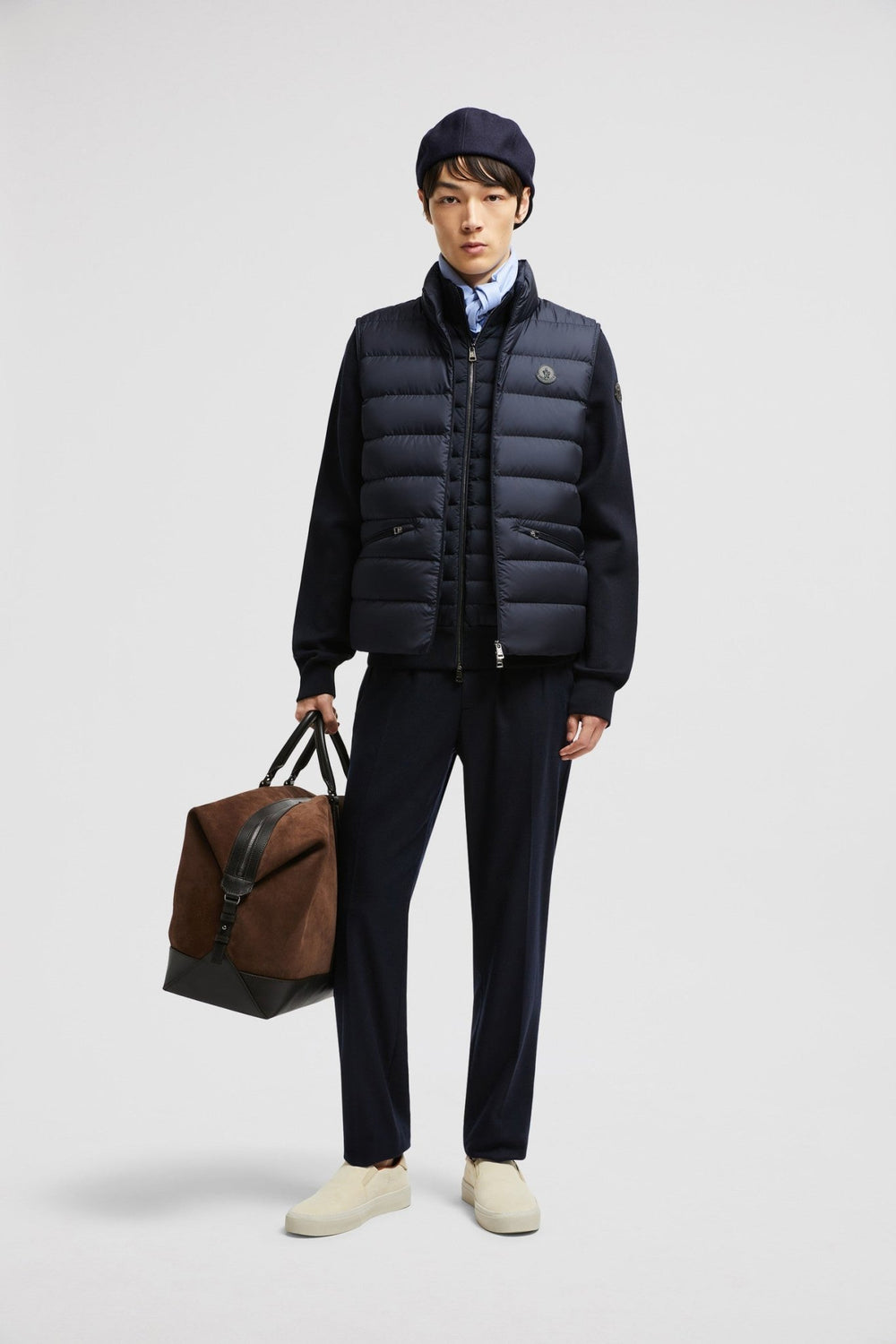 MONCLER - Doudoune sans manches Lechtal bleu marine - Lothaire