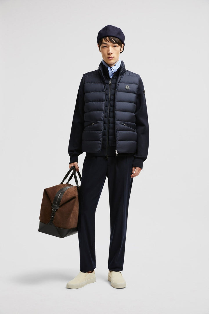 MONCLER - Doudoune sans manches Lechtal bleu marine - Lothaire