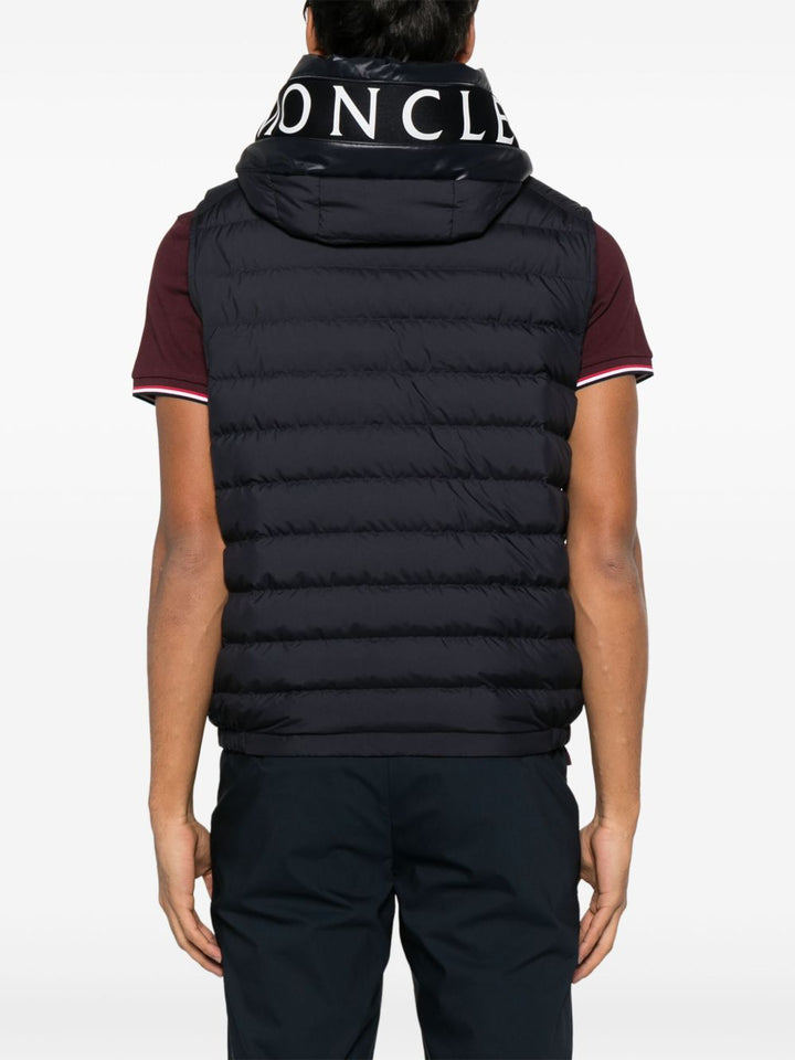 MONCLER - gilet Bourget bleu marine - Lothaire