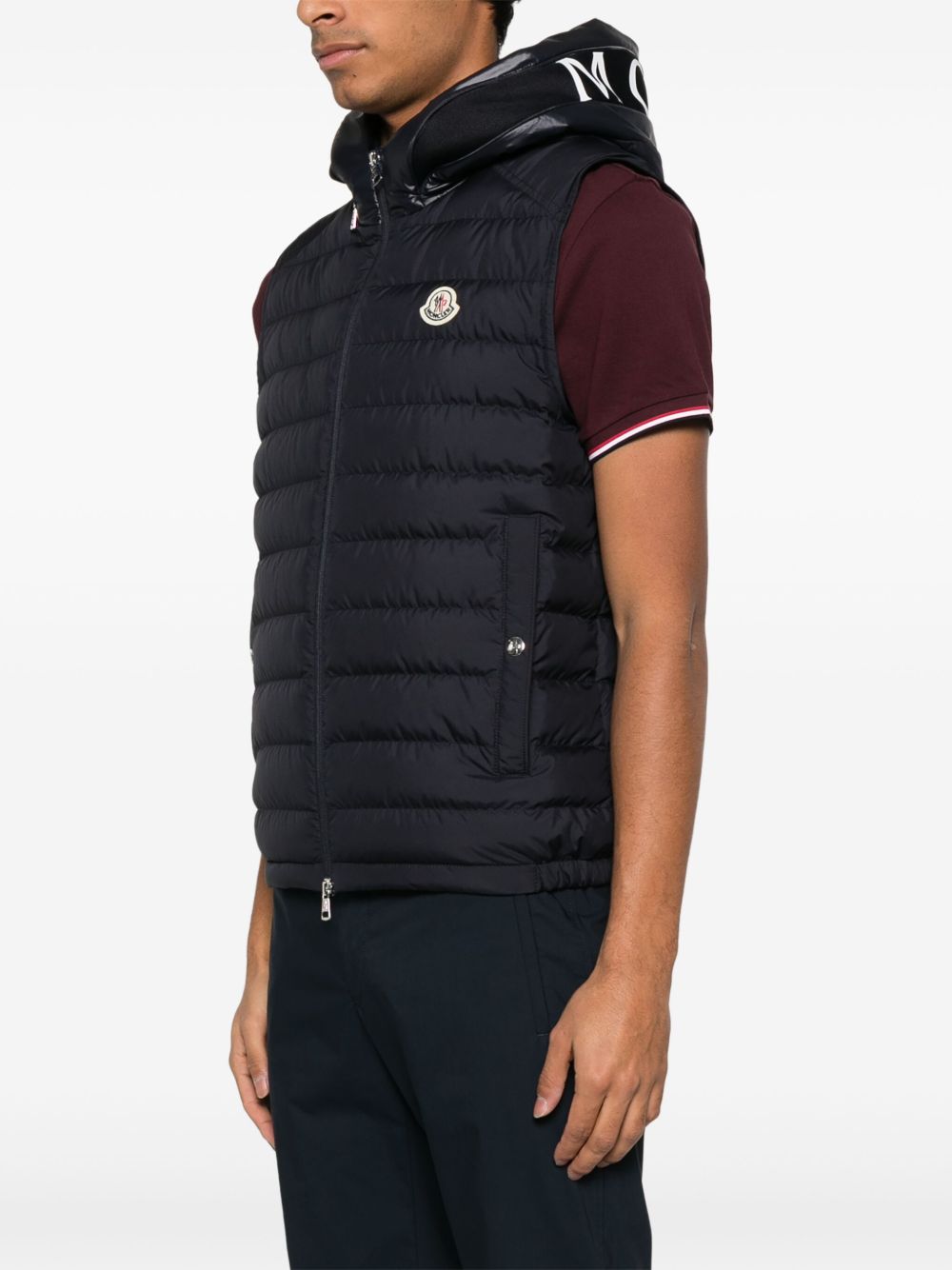 MONCLER - gilet Bourget bleu marine - Lothaire