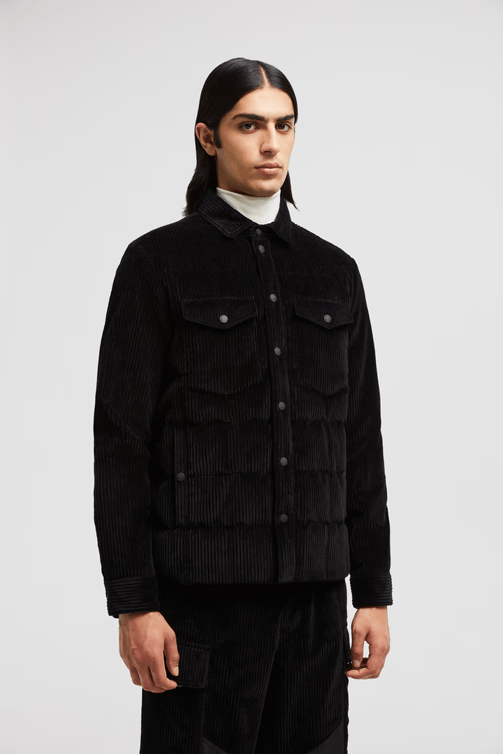 MONCLER GRENOBLE - Doudoune - chemise Gelt côtelée Noire - Lothaire