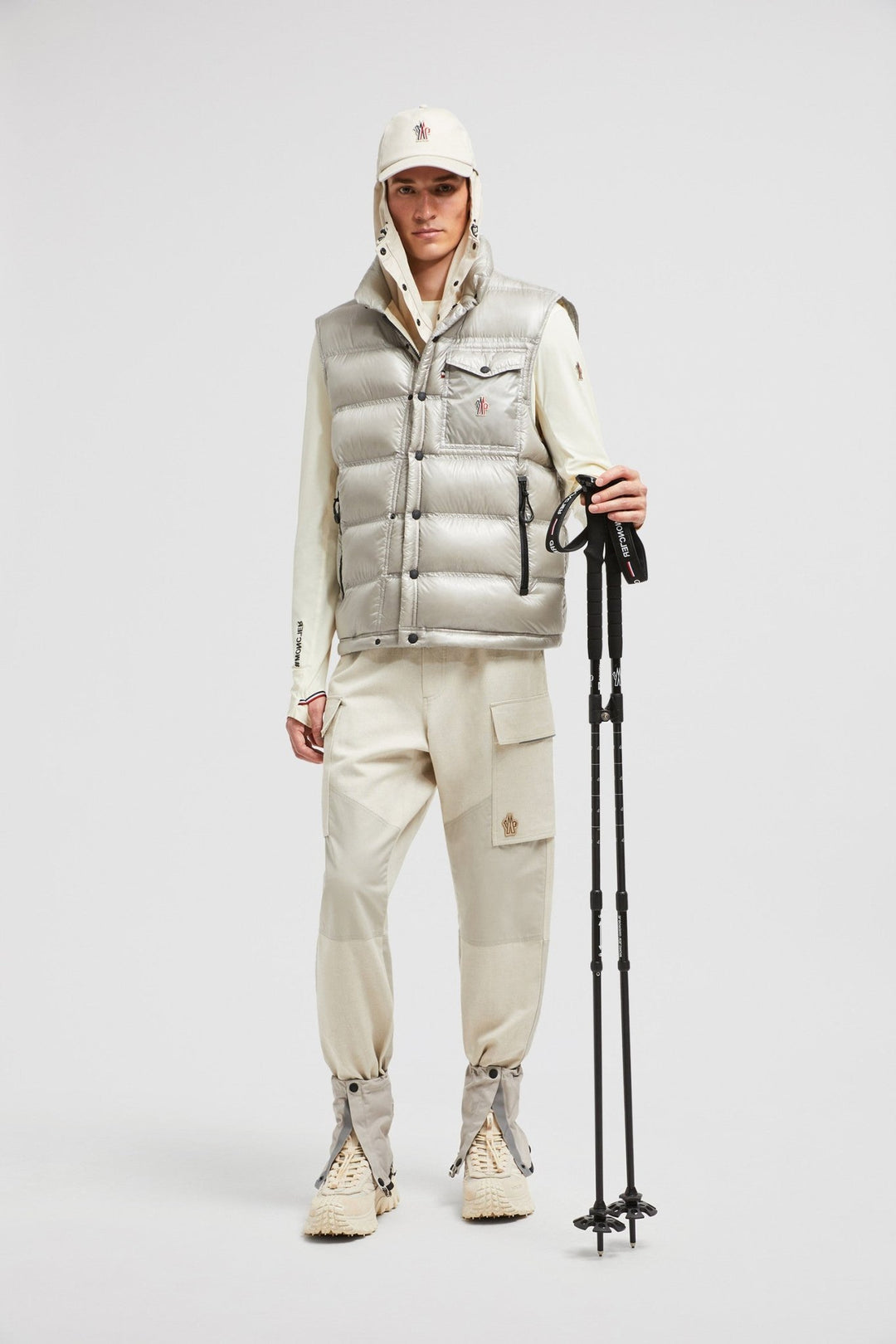 MONCLER GRENOBLE - Doudoune sans manches Nantu grise - Lothaire