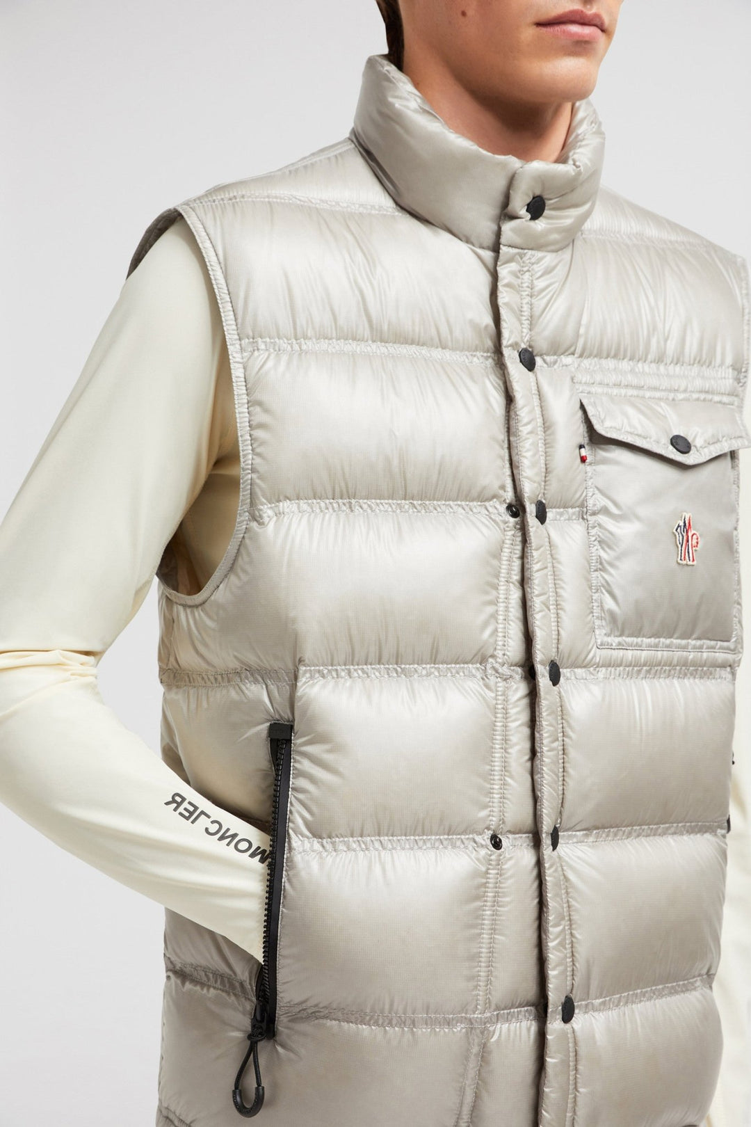 MONCLER GRENOBLE - Doudoune sans manches Nantu grise - Lothaire