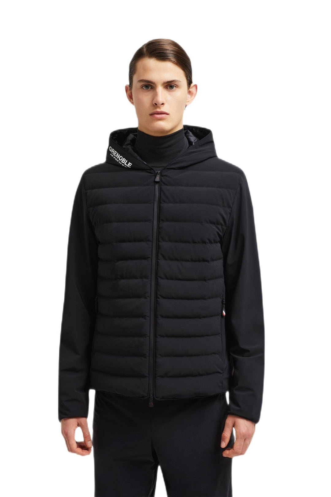 MONCLER GRENOBLE - Veste matelassée à fermeture zippée Noire - Lothaire