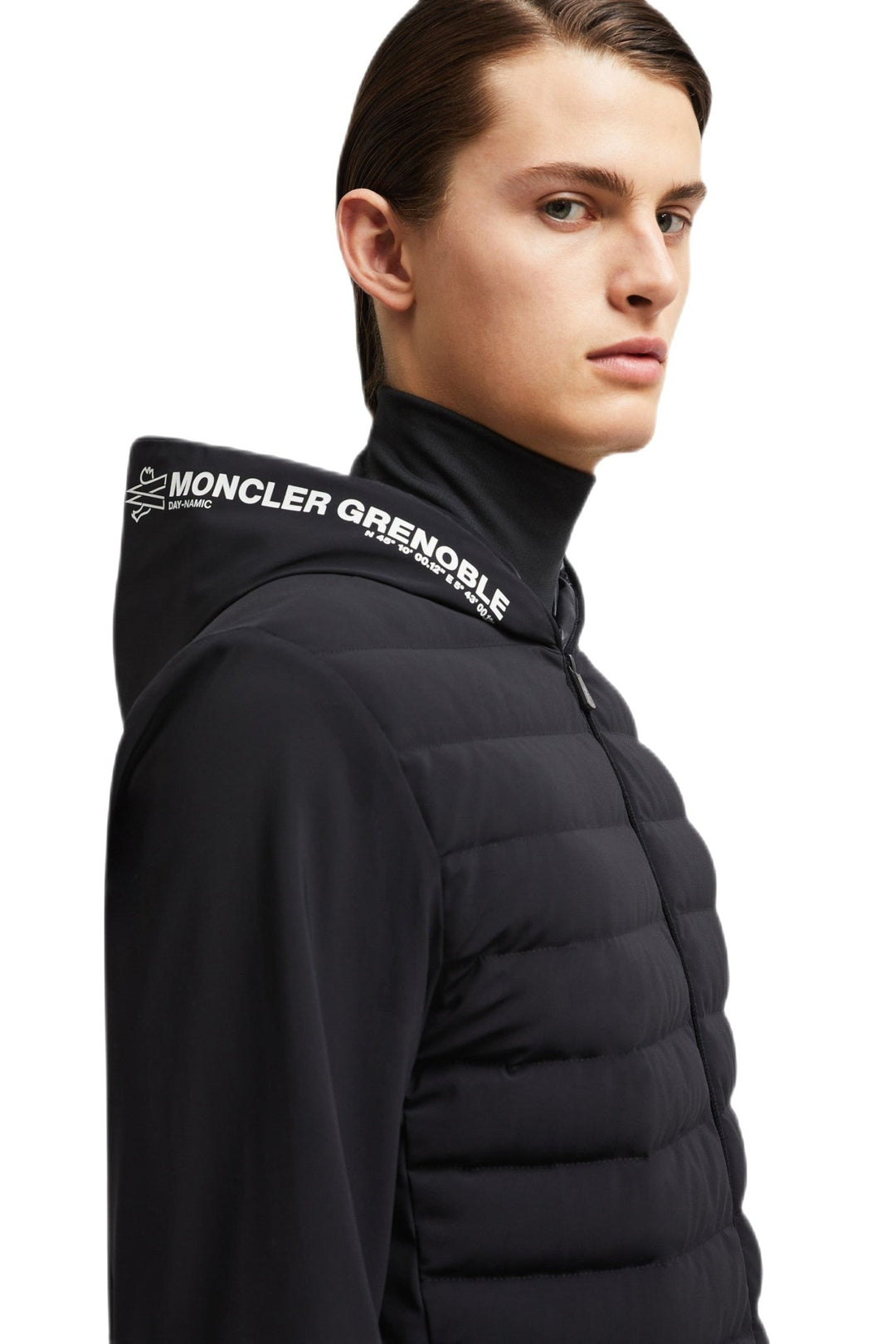 MONCLER GRENOBLE - Veste matelassée à fermeture zippée Noire - Lothaire