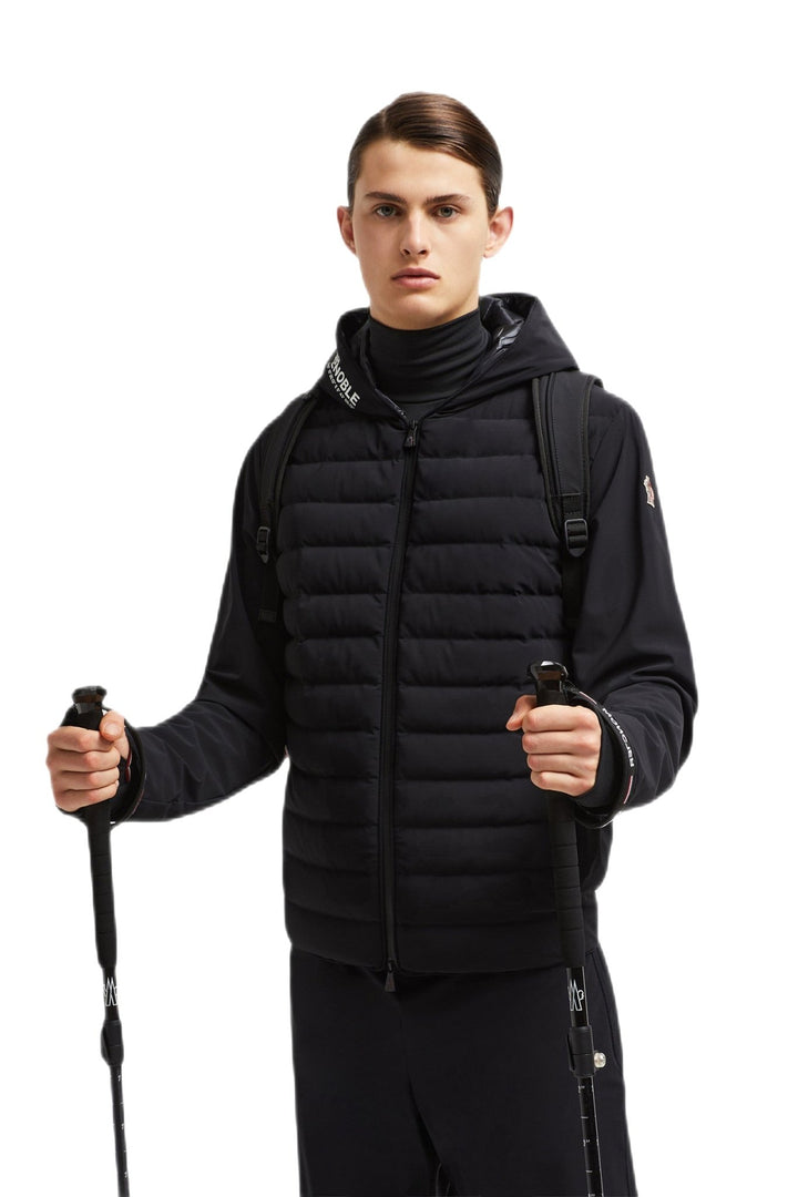 MONCLER GRENOBLE - Veste matelassée à fermeture zippée Noire - Lothaire