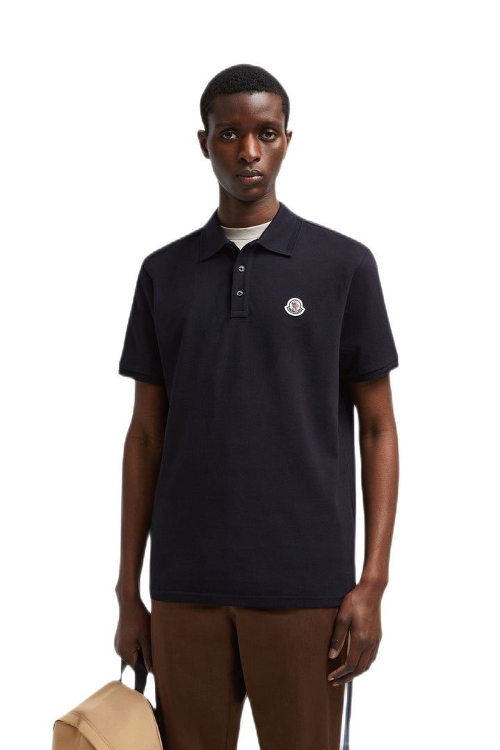 Moncler Polo Bleu nuit avec logo - Lothaire