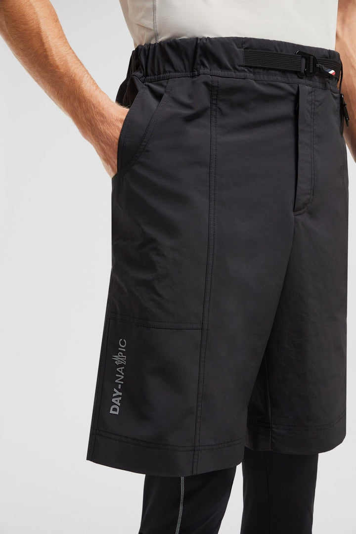 MONCLER - SHORT EN FROISSÉ TECHNIQUE Noir - Lothaire