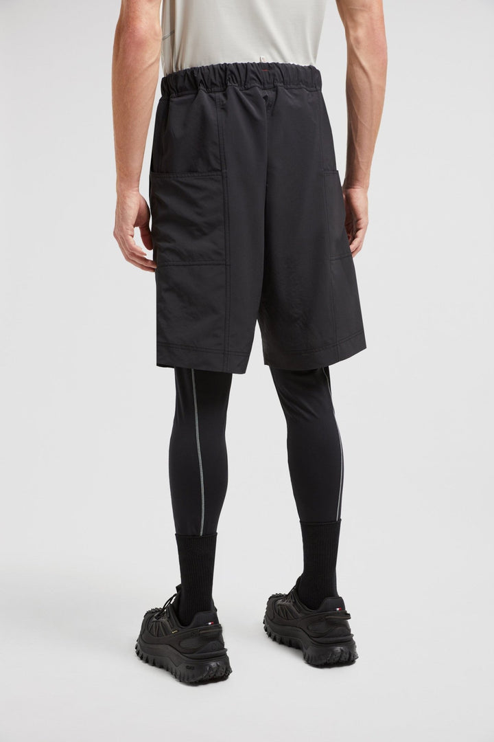 MONCLER - SHORT EN FROISSÉ TECHNIQUE Noir - Lothaire