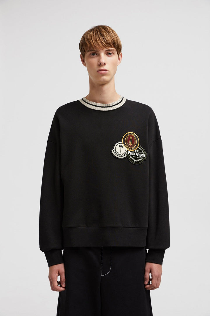 MONCLER - SWEAT EN COTON MONCLER X PALM ANGELS Noir - Lothaire