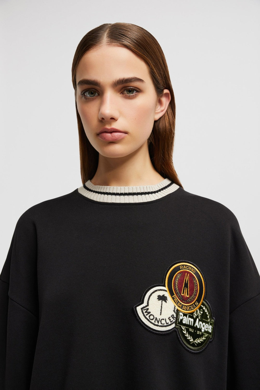 MONCLER - SWEAT EN COTON MONCLER X PALM ANGELS Noir - Lothaire