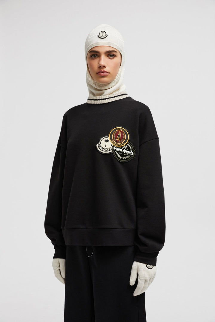 MONCLER - SWEAT EN COTON MONCLER X PALM ANGELS Noir - Lothaire