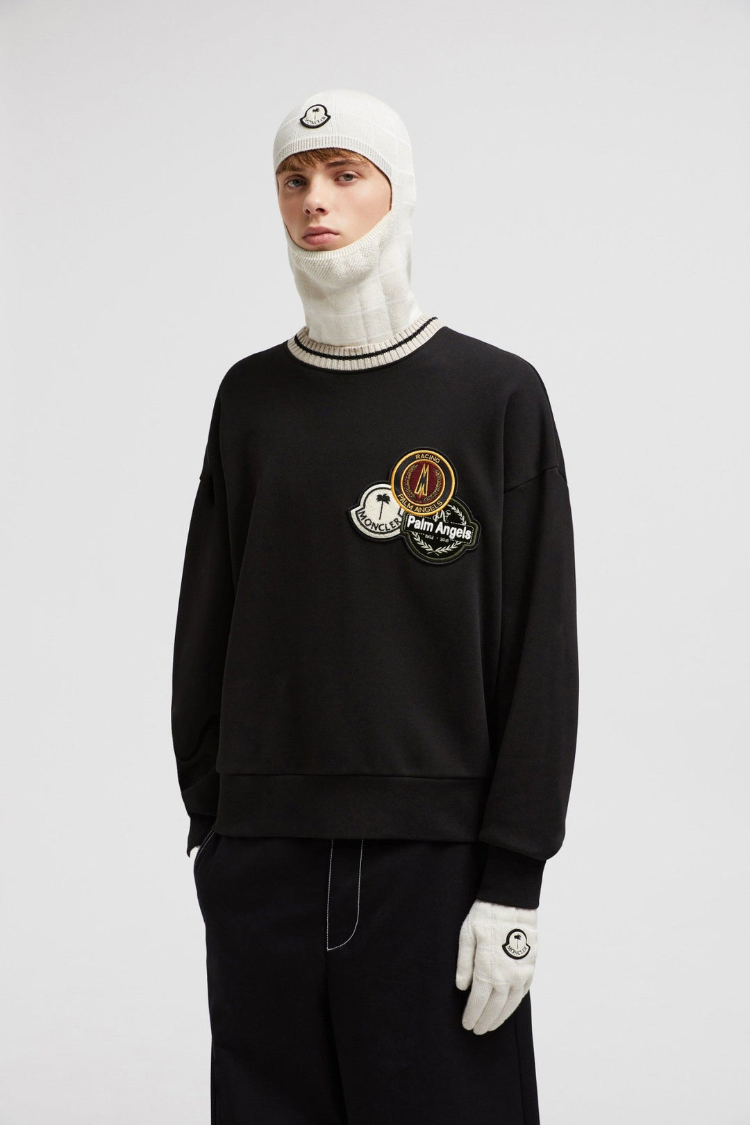 MONCLER - SWEAT EN COTON MONCLER X PALM ANGELS Noir - Lothaire