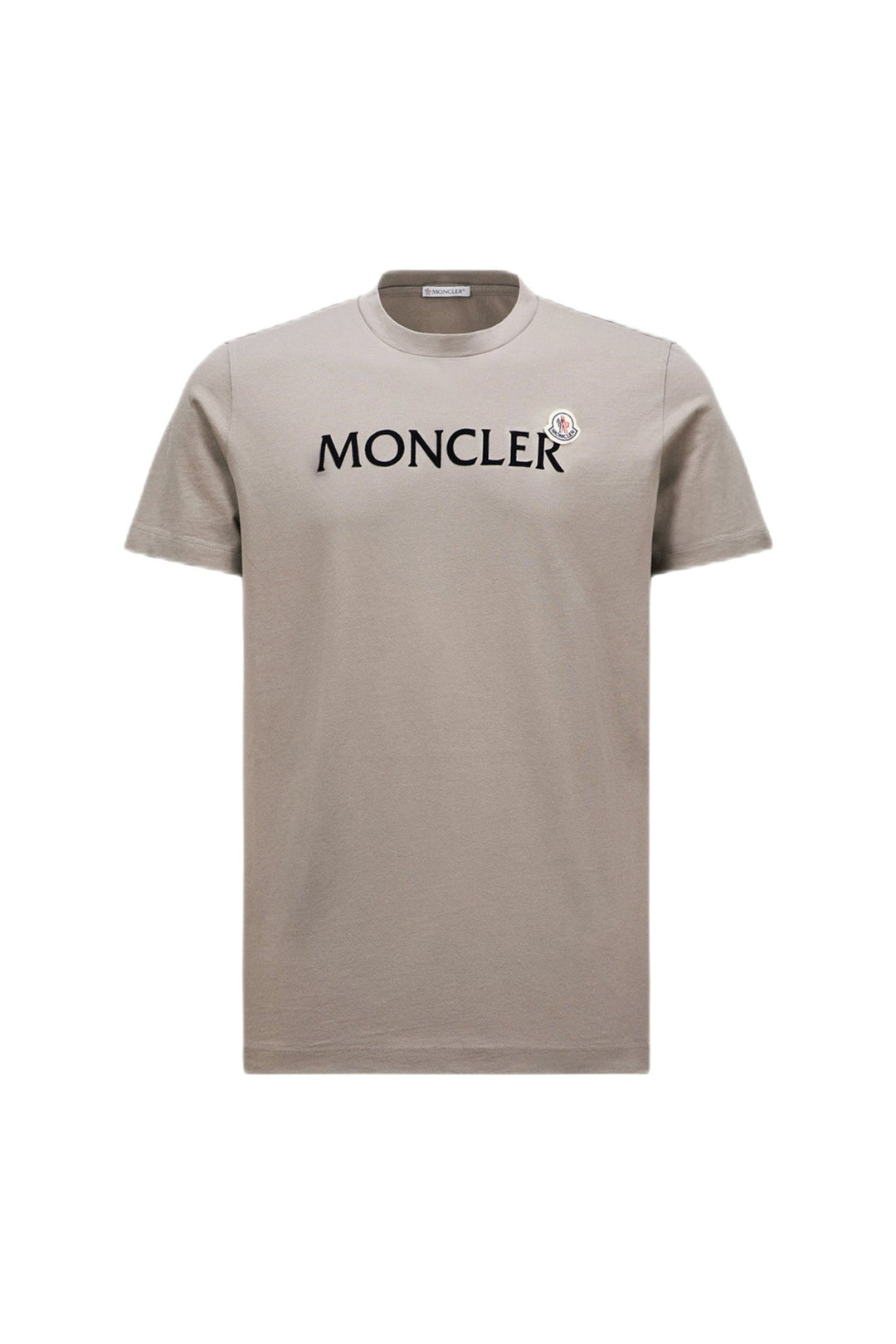 MONCLER - T-shirt en coton à logo floqué beige - Lothaire