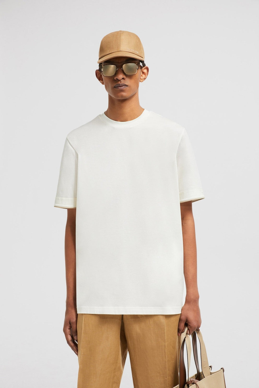 MONCLER - T - SHIRT EN COTON Blanc - Lothaire