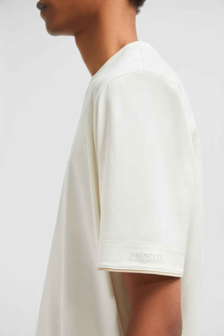 MONCLER - T - SHIRT EN COTON Blanc - Lothaire