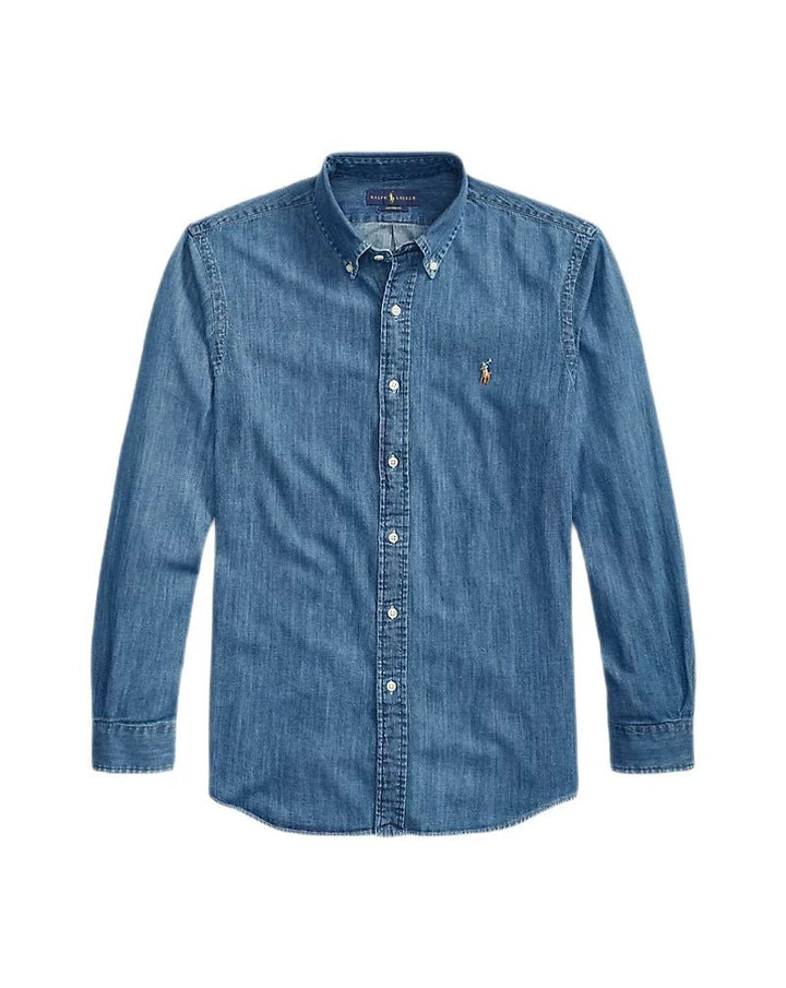 Polo Ralph Lauren - Chemise ajustée Denim bleu - Lothaire