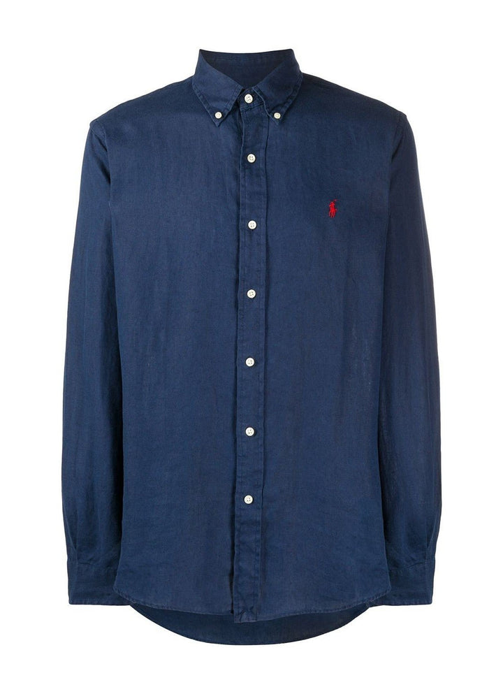 Polo Ralph Lauren - Chemise classique lin bleu - Lothaire