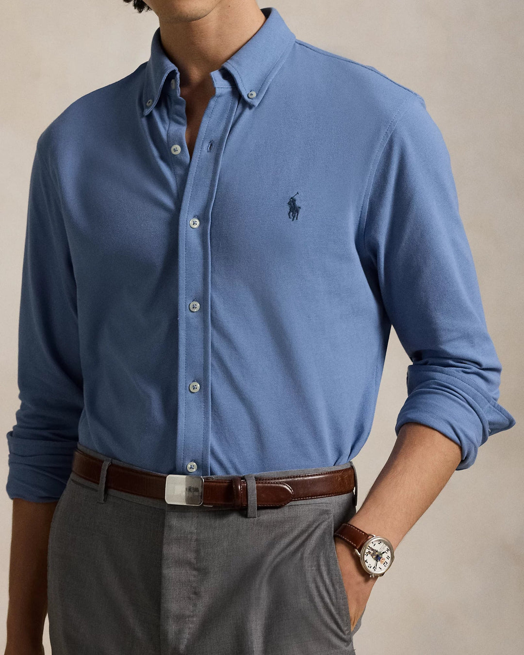 Polo Ralph Lauren - chemise légère en coton campus blue - Lothaire