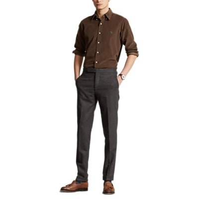 Polo Ralph Lauren - Chemise velours Corduroy chocolat - Lothaire