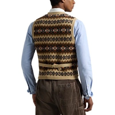 Polo Ralph Lauren - Gilet en laine Fair Isle sable - Lothaire