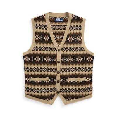 Polo Ralph Lauren - Gilet en laine Fair Isle sable - Lothaire